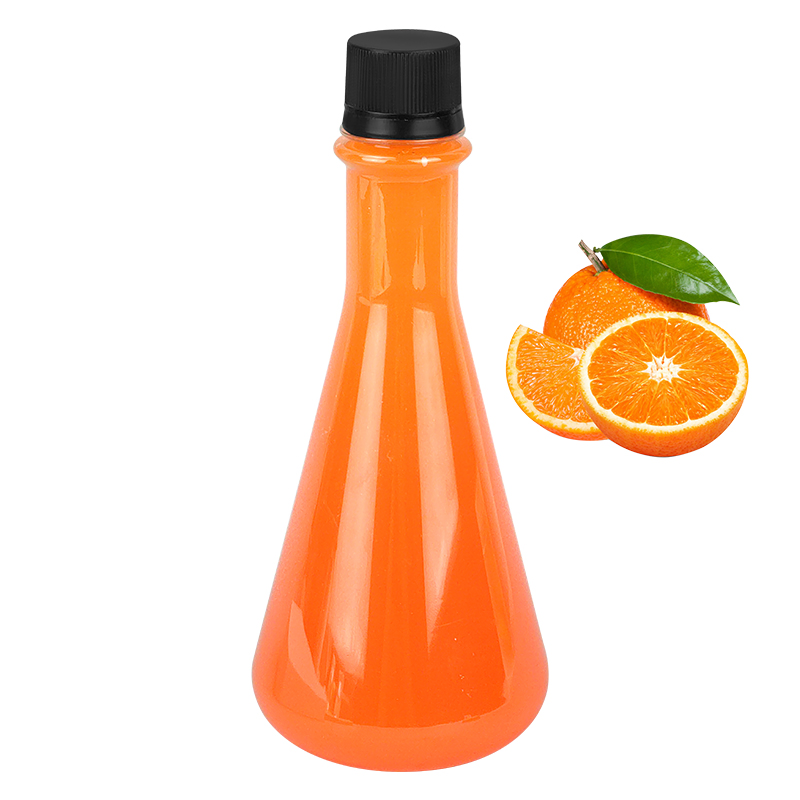 Customize Cheap Wholesale Price 380ml Round Shape Milk Tea Juice Bottle Pet Water Bottle Disposable Plastics Bottle Manufacturing