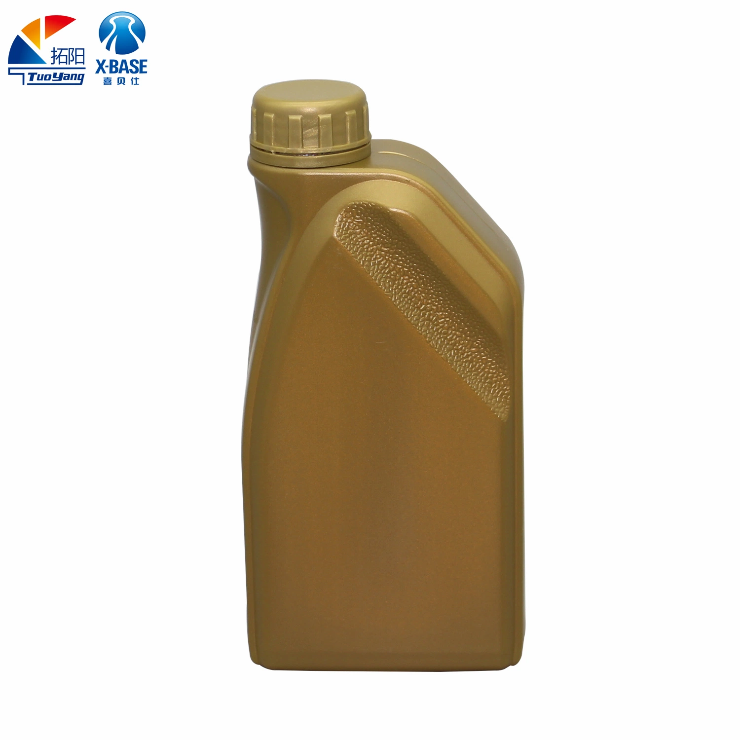 1L HDPE Plastic Engine Oil Bottle with Liquid Line Customization Lubricant Bottle