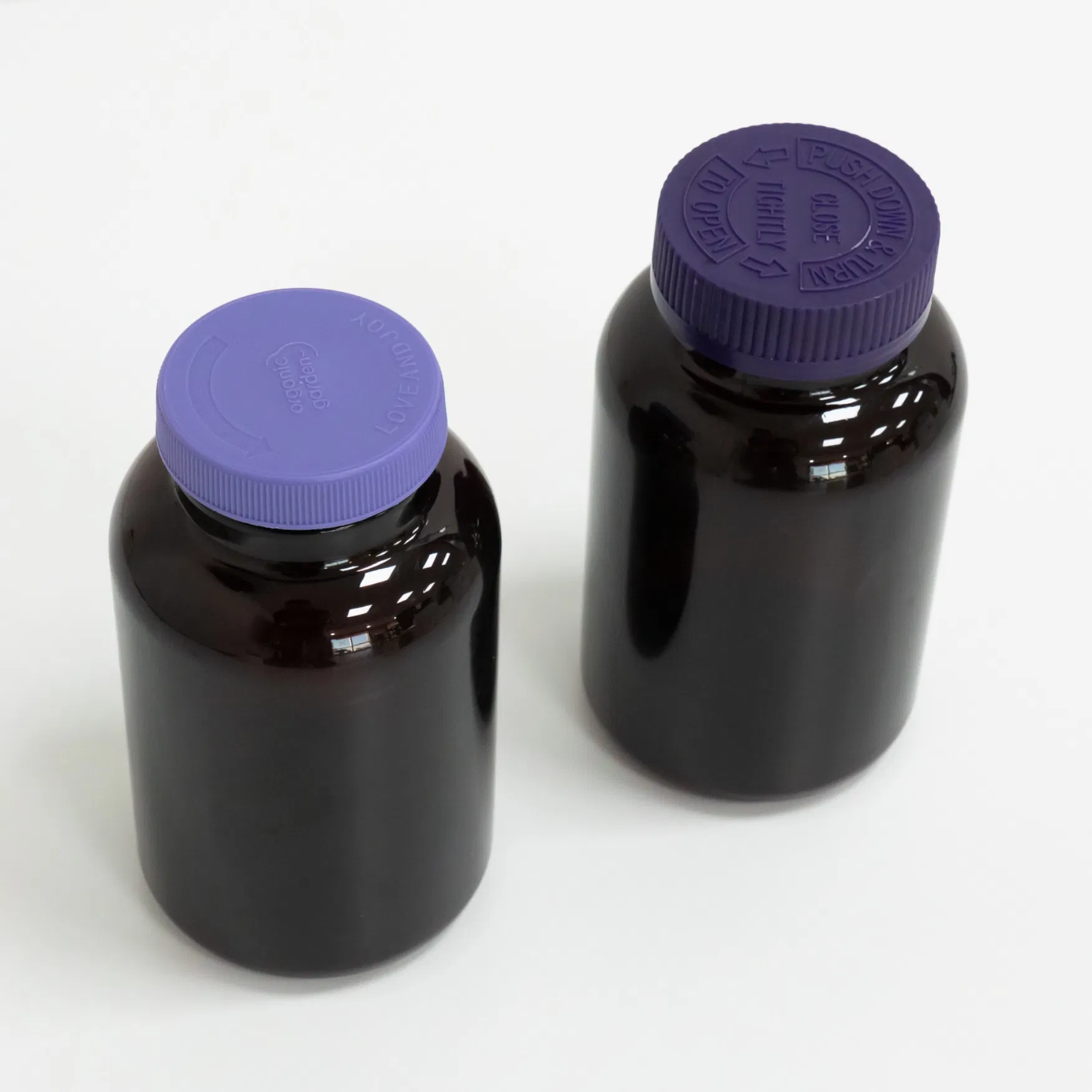 HDPE Plastic Jar Bottle Empty Container with Round Bottom and Cap