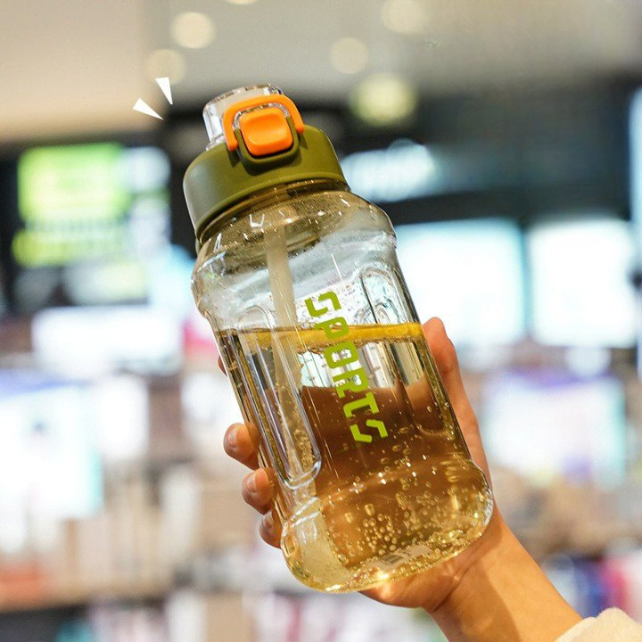 New Design Outdoor Sports Juices Milk Smoothies Plastic Wide-Mouth Reusable Water Bottle