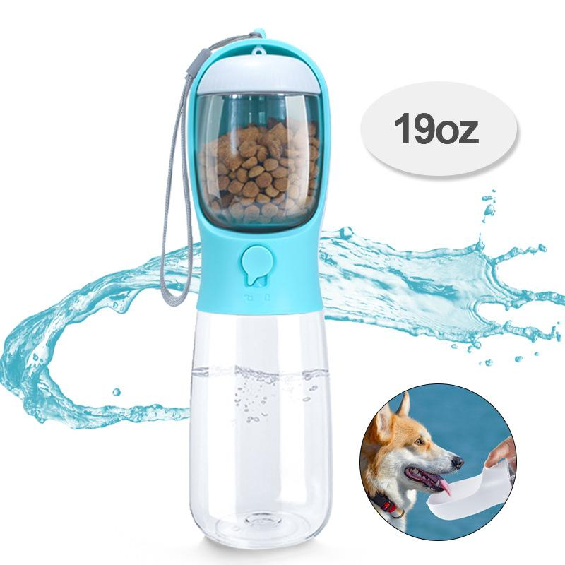 Portable 2-in-1 Leak Proof Dog Bowl Water Bottle for Traveling