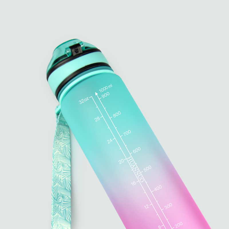 Wholesale Tritan Sealed Leak Proof Sports Kettle 1000ml Frosted Water Bottle