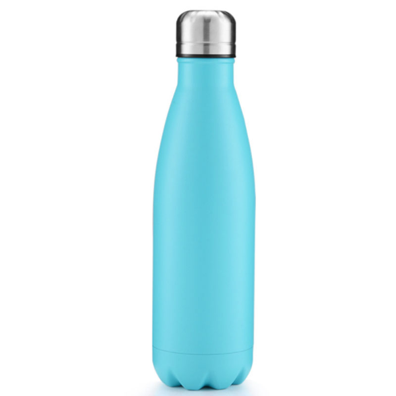 Double Wall Insulated Stainless Steel Cola Shape Sport Water Bottle