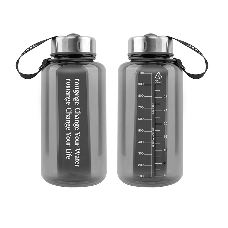 Eco-Friendly Tritan BPA Free Water Bottle 32oz Narrow Mouth Water Bottle 1000ml Purple Water Bottle