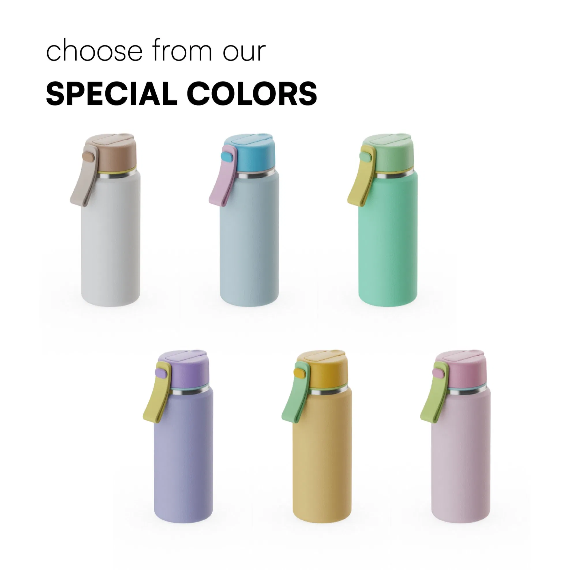 Supplier Portable Kids Straw Lid Mini Stainless Steel Insulated Water Bottle Outdoor