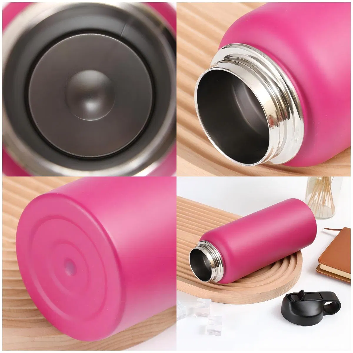 Wholesale Wide Mouth Stainless Steel Vacuum Insulated Outdoor Portable Sports Vacuum Flask Vacuum Cup Thermo Water Bottle with Lid