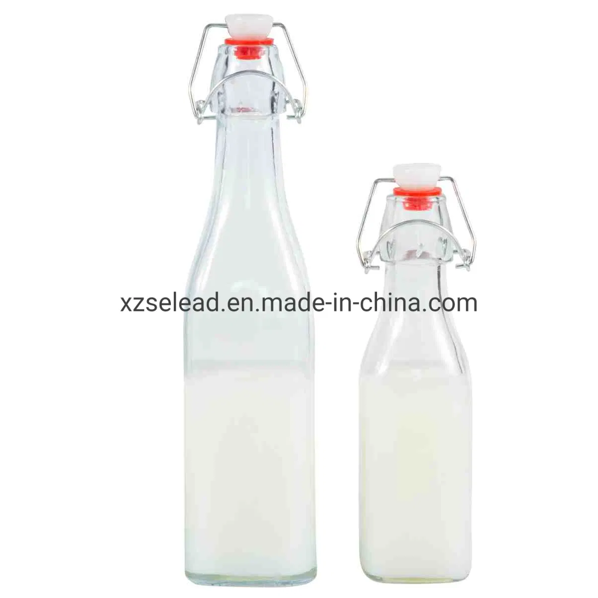 Hot Sale 500ml 1000ml Empty Wine Glass Beer Bottles for Home Brewing Kombucha Water Beverages Soda Beer Juice Liquor Wine Glass Bottle with Swing Top Lids