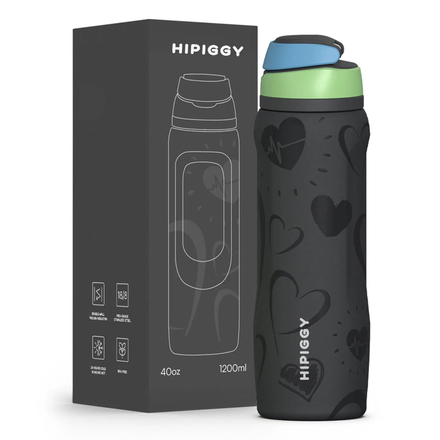 16oz Leak Proof Vacuum Flask Water Bottle Tumbler Stainless Steel Water Bottles