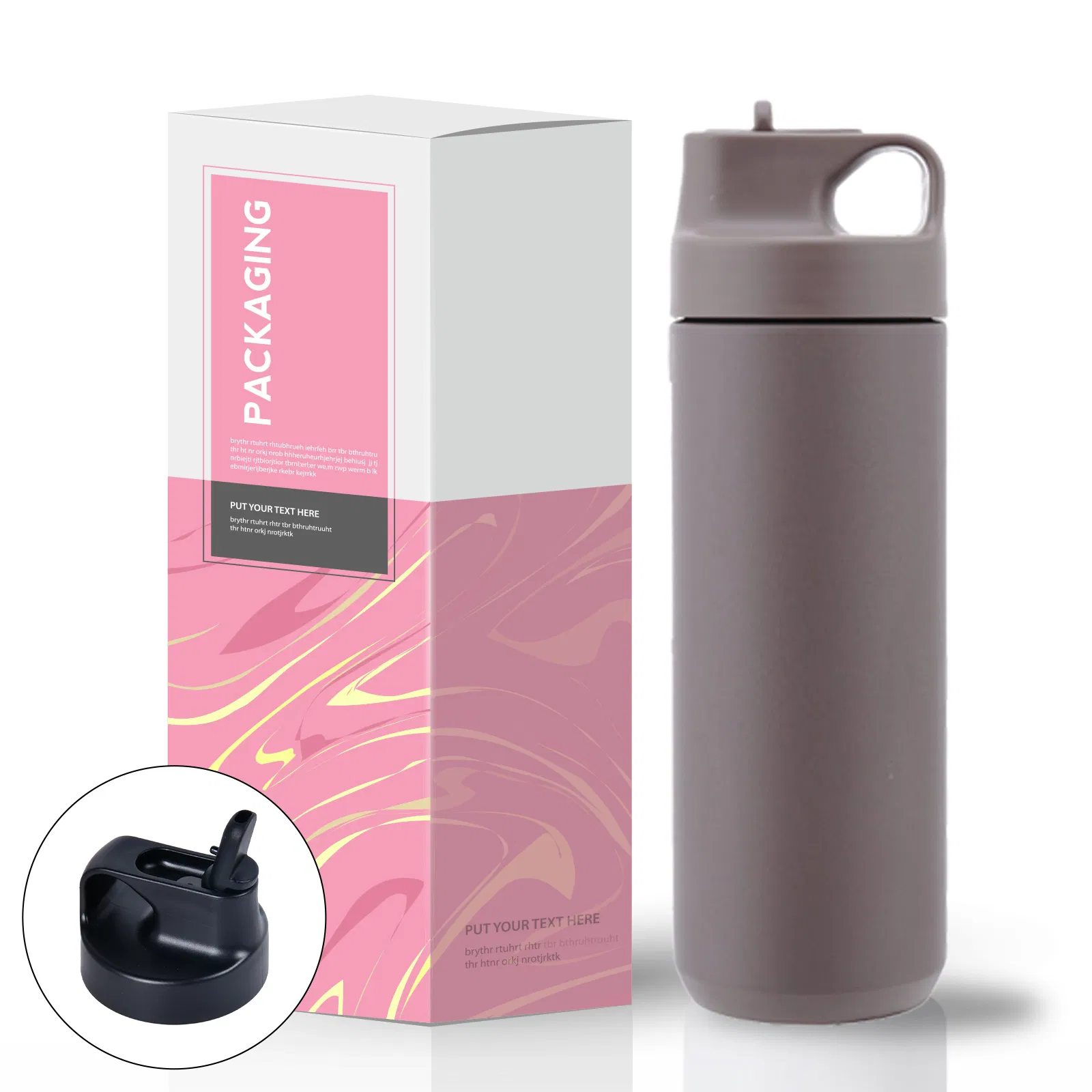 500ml Vacuum Gym Drinking Bottle Stainless Steel Water Bottle with Custom Logo