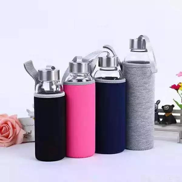 Manufacturer Reusable High Quality Glass Drinking Water Bottle Double Wall Glass Water Bottles