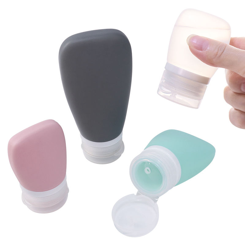 Tsa Approved Eco-Friendly Portable Shampoo Empty Containers Reusable Leak-Proof Silicone Travel Size Bottles