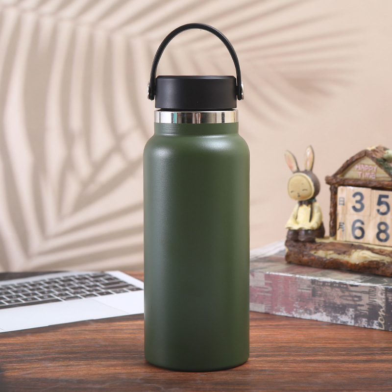 Leak Proof Double Wall Vacuum Stainless Steel Insulated Flask Travel Water Bottle with Various Lids