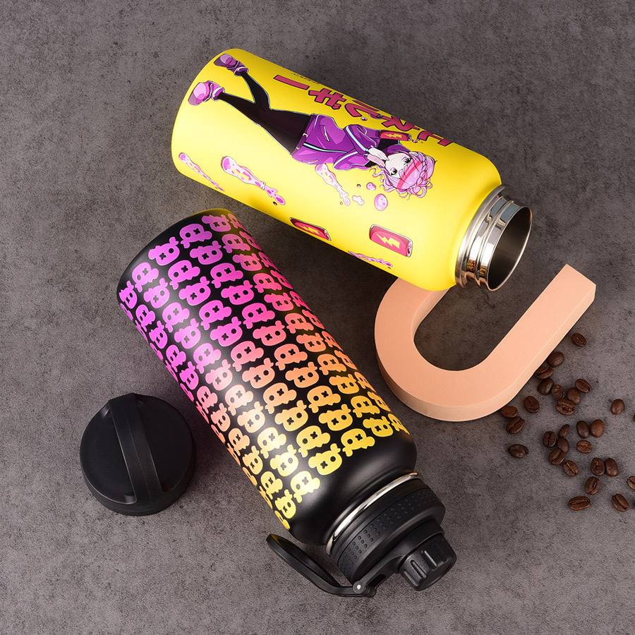 32oz 950ml Water Camping Unbreakable Personalized Travel Double Wall Wide Mouth Thermo Bottle