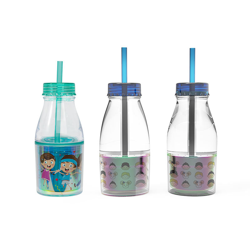 Reusable Kids Water Bottle with Straw - Eco-Friendly Design