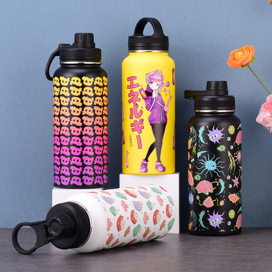 32oz 950ml Water Camping Unbreakable Personalized Travel Double Wall Wide Mouth Thermo Bottle