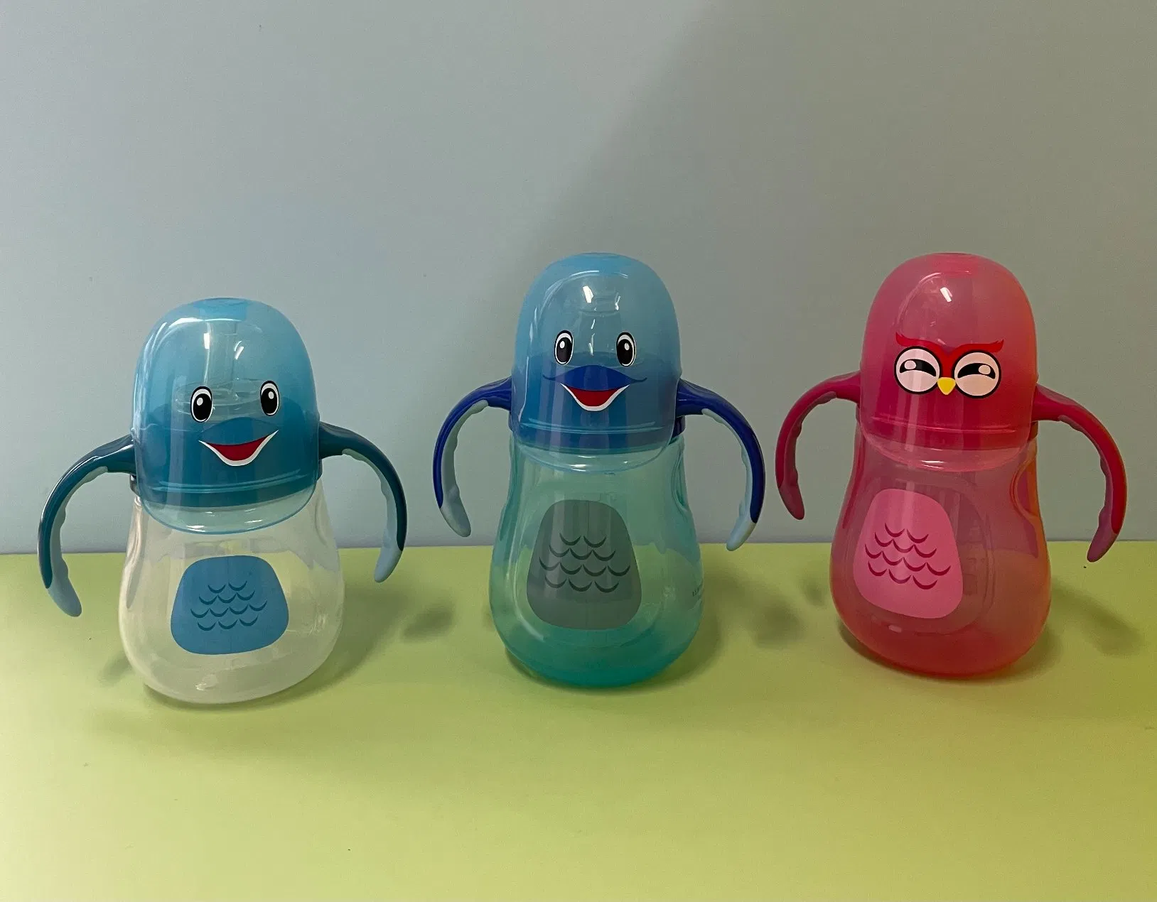 Baby Feeder Bottles with Straw Infant Kids Water Bottle