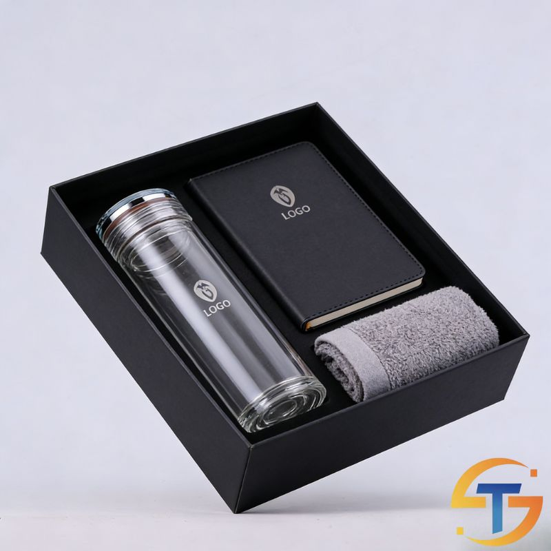 350ml/12oz Glass Water Bottle Double-Wall Glass Tumbler Custom Gift