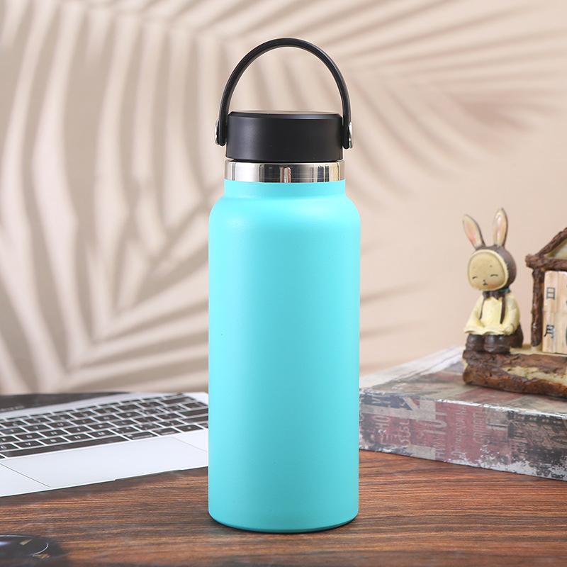 Leak Proof Double Wall Vacuum Stainless Steel Insulated Flask Travel Water Bottle with Various Lids