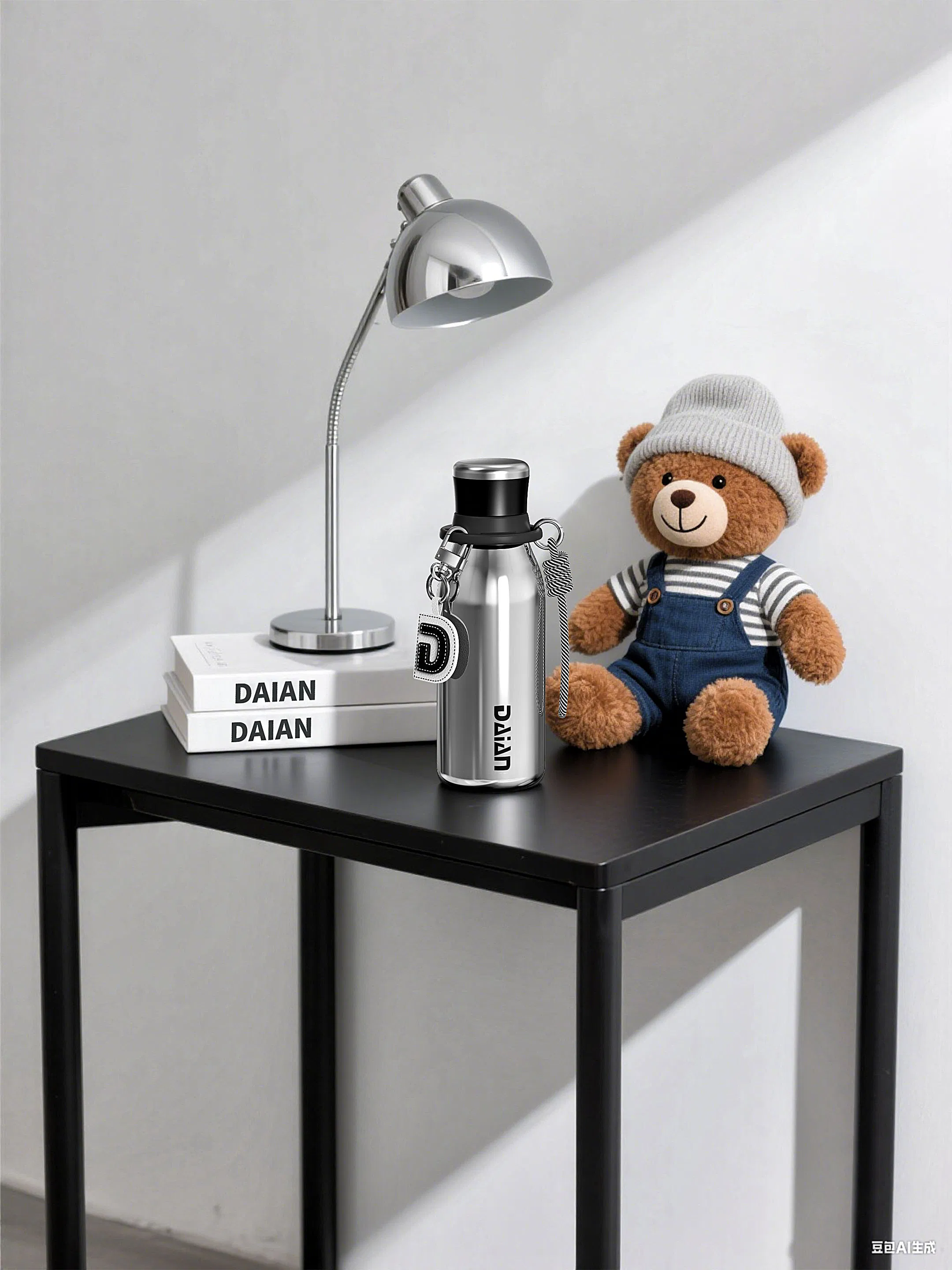 Matchbestie 17oz 24oz Double Layer 12-24hr Thermal Eco-Friendly Insulated Stainless Steel Water Bottle Detachable Soft Animal