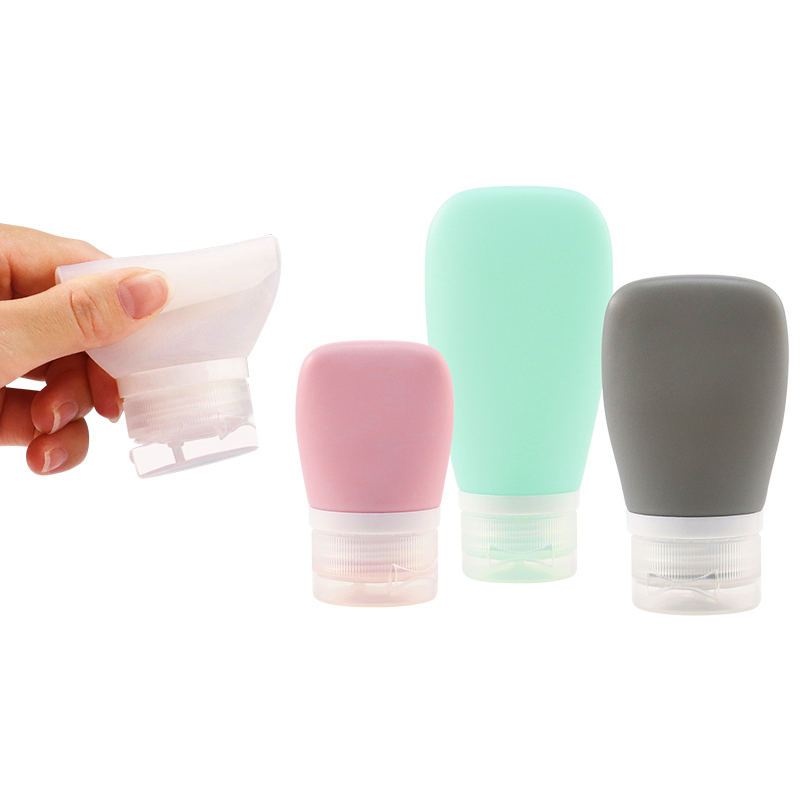 Tsa Approved Eco-Friendly Portable Shampoo Empty Containers Reusable Leak-Proof Silicone Travel Size Bottles