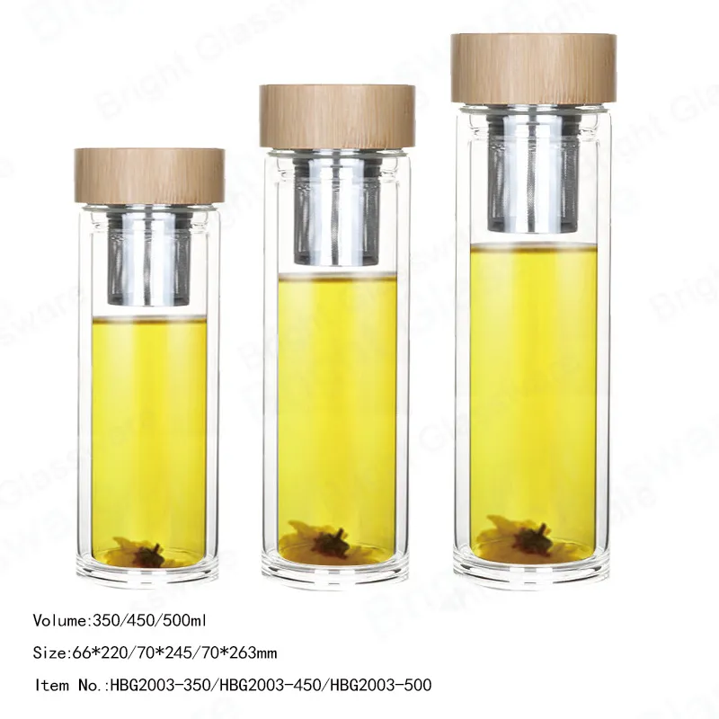 Glass Water Bottle Main View