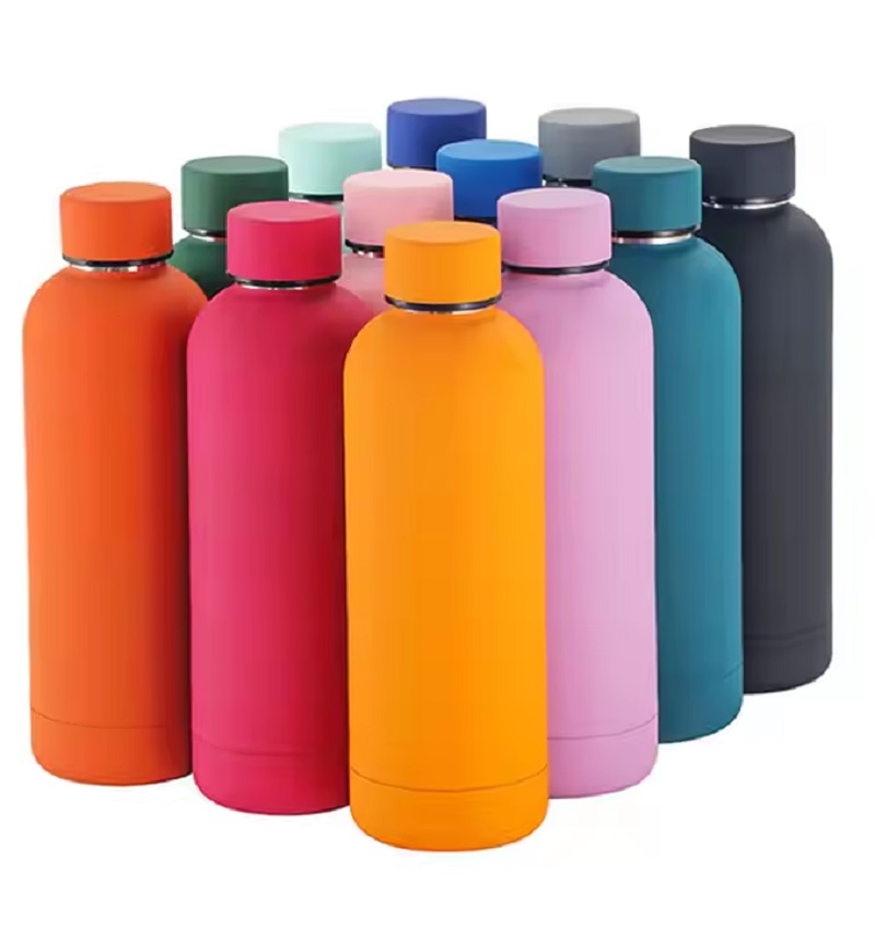 Manufacturer 500ml 750ml Small Mouth Stainless Steel Travel Tumbler Double Walled Vacuum Flask Thermal Vacuum Insulated Sport Water Bottles with Custom Logo