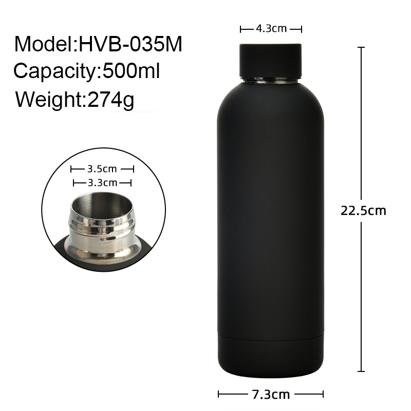 Vacuum Flask Hot Stainless Steel Custom Logo Drinking Insulated Stainless 500 Ml Water Bottle