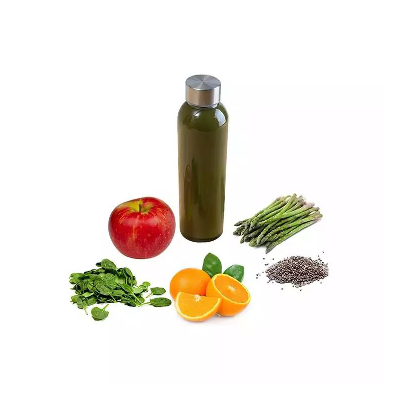 Reusable 500ml Glass Drinking Water Bottle with Stainless Steel Leak Proof Lid Drinking Glassware