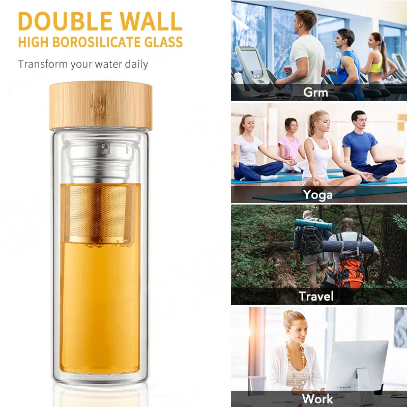 Glass Water Bottle 13