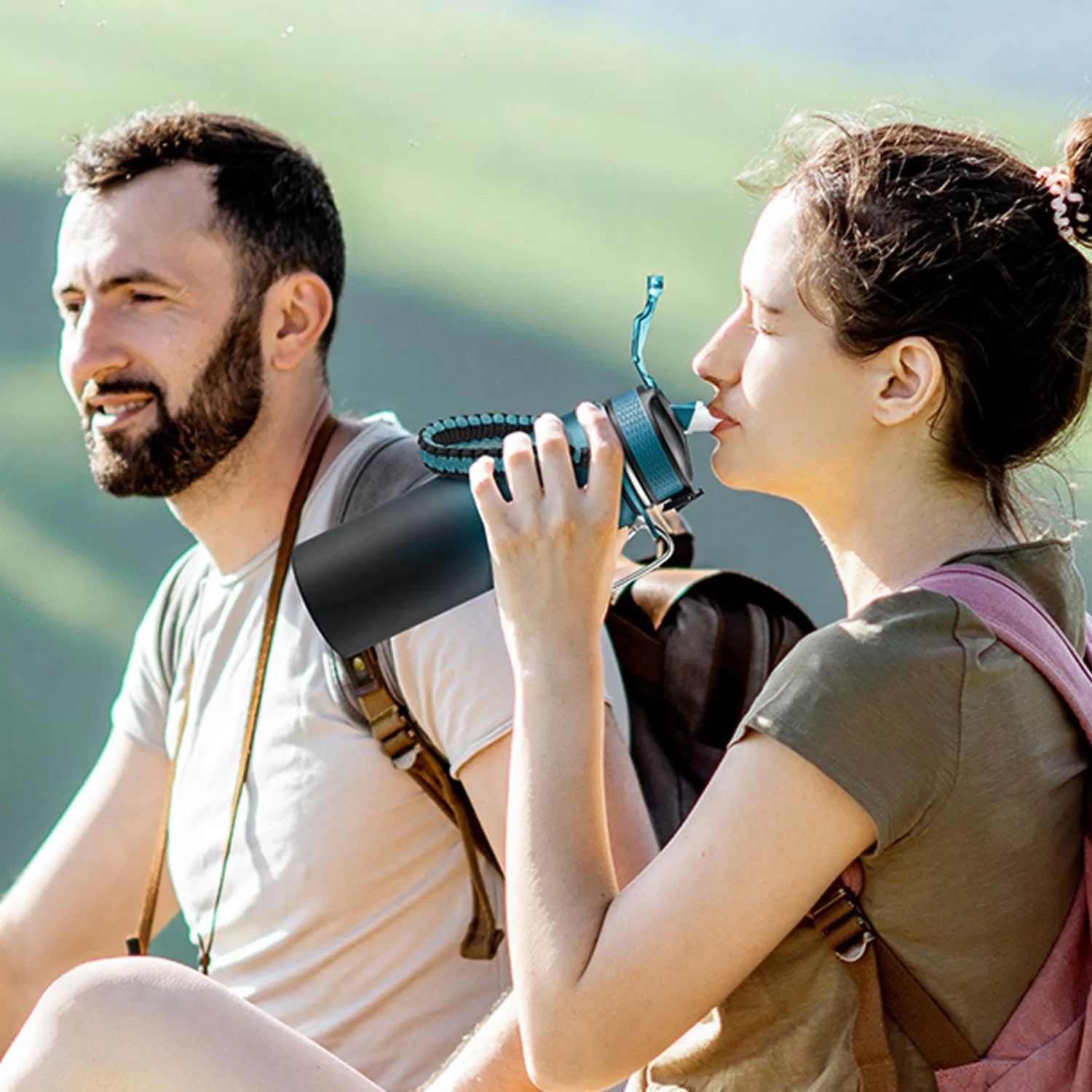 Hot Sales Outdoor Travel Eco-Friendly 32 Oz Vacuum Insulated Stainless Flask Steel Water Bottle with Custom Logo