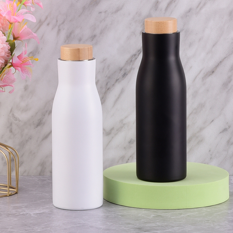 500ml 17oz BPA Free Keep Cold 24 Hours Narrow Mouth 18/8 Stainless Steel Water Bottles Insulated Double Wall Sport Bottle