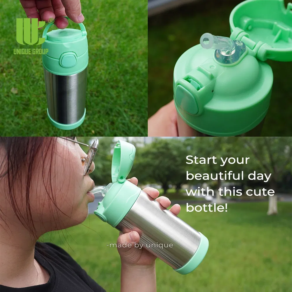 350ml BPA Free Leakproof Stainless Steel Kids Vacuum Insulated Water Bottle Vacuum Flask for Outdoor Sports