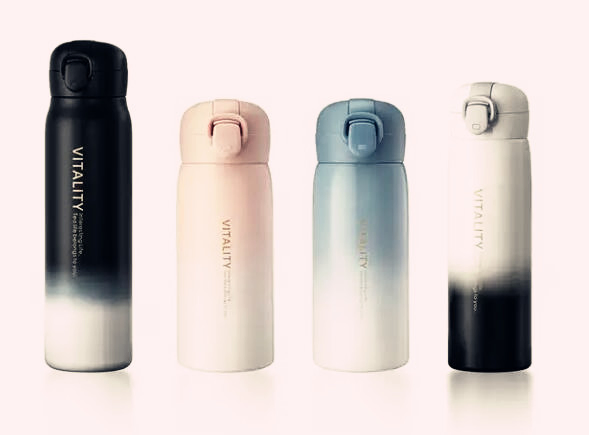 Eco-Friendly Reusable Double Wall Insulated Water Bottle Stainless Steel Bounce Vacuum Flasks