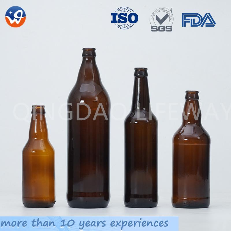 Unique Easy Flip Lid Clear Drink Beer Wine Water Bottles Fruit Bottle Glass Swing Top Bottle with Airtight Stopper