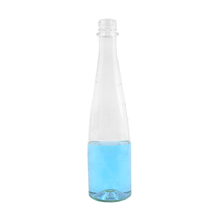 Long Neck Design Transparent Water Plastic Packaging Disposable Empty Clear 0.5L 500ml Pet Juice Plastic Bottles