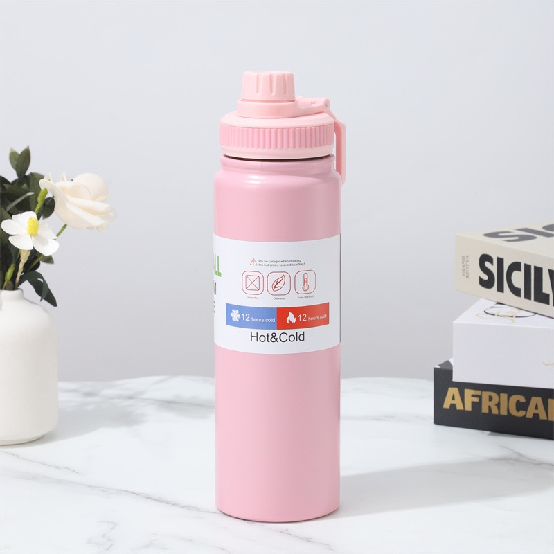 600ml Vacuum Insulation Tech Lightweight Stainless Steel Water Bottle for Cycling &amp; Hiking