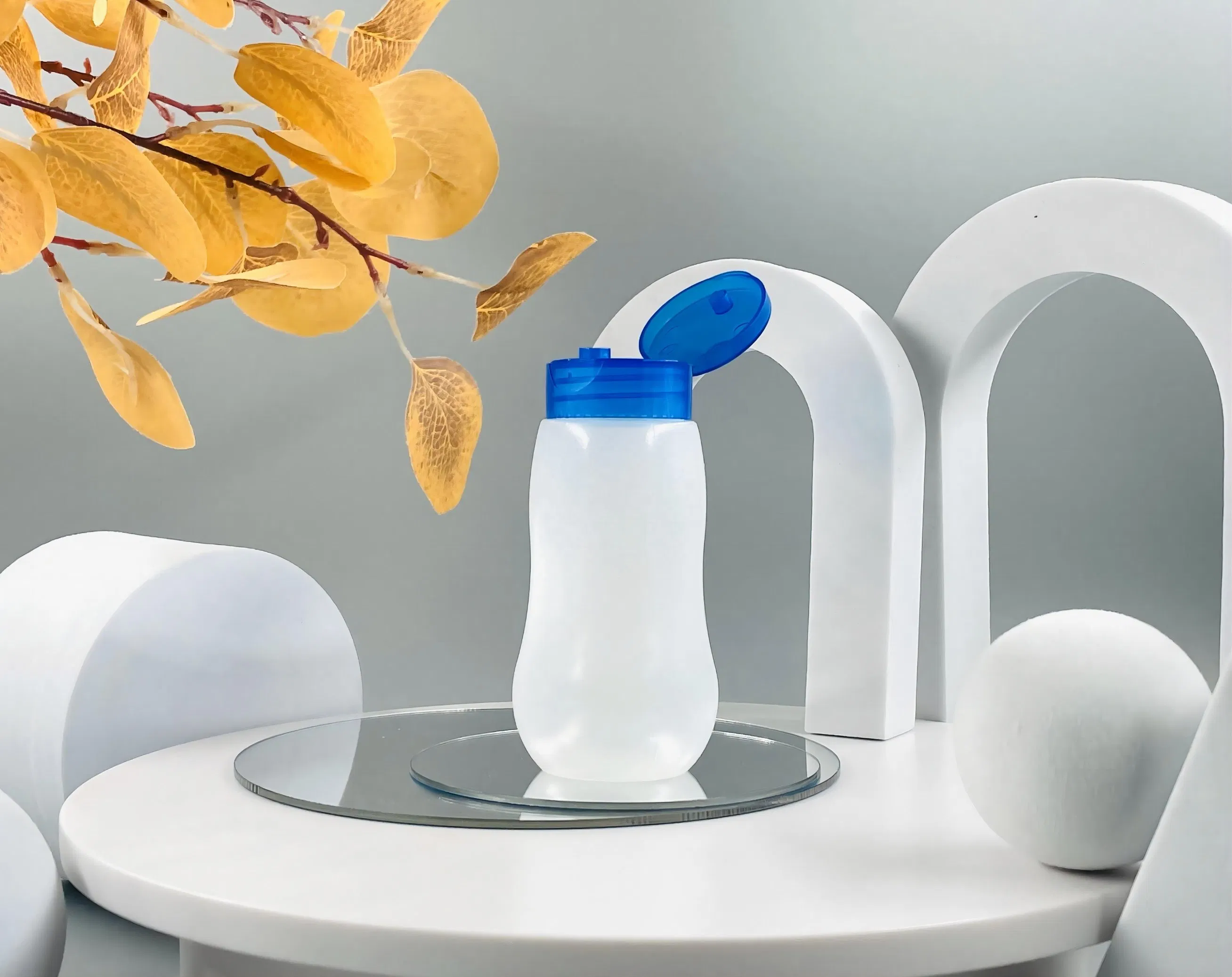 Eco-Friendly 90ml Reusable Plastic Bottle with Leak-Proof Cap