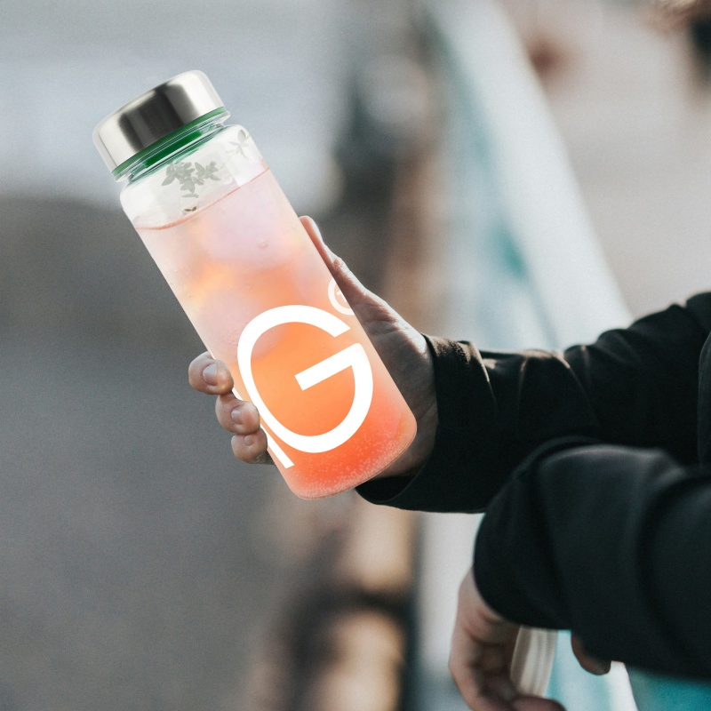 Protein Powder Shaker Reusable Classic 500ml Transparent Plastic Tritan Water Bottle