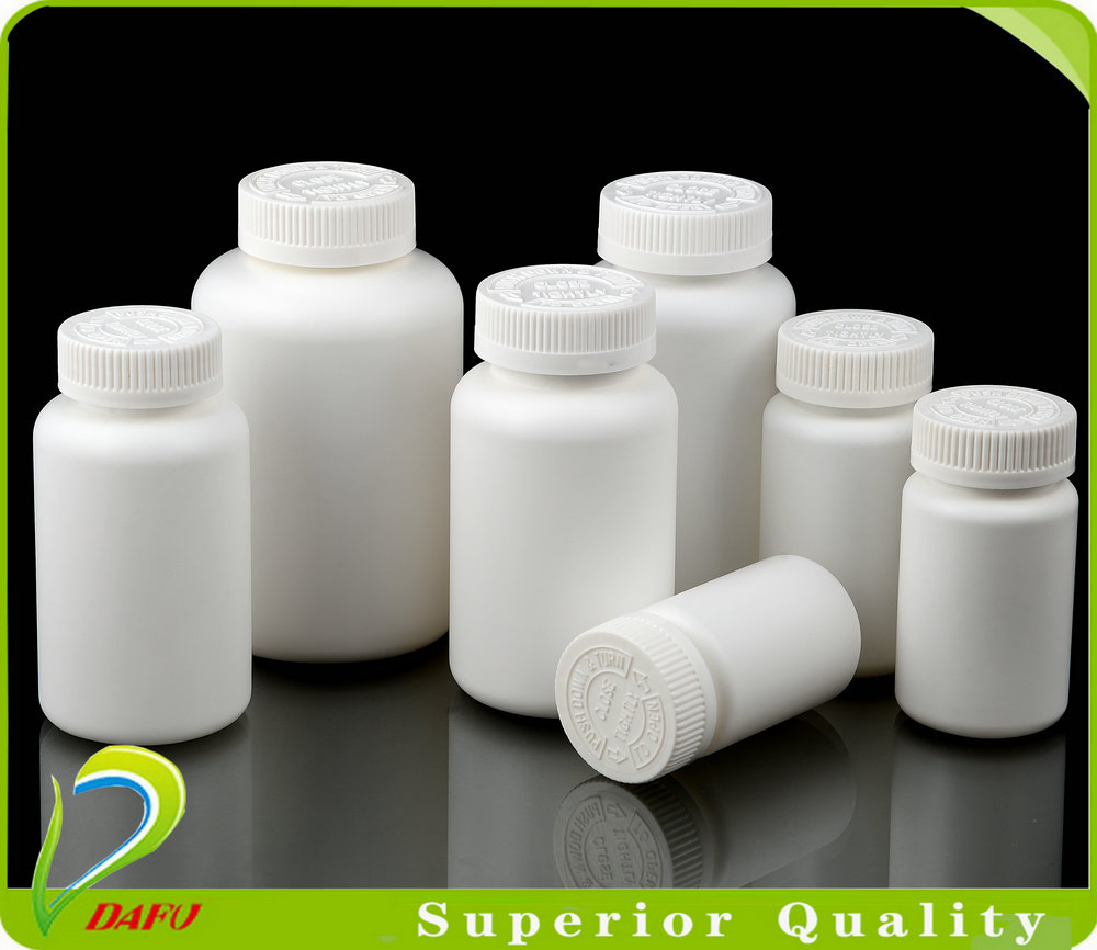 Pharmaceutical Capsule Tablets Packaging HDPE Natural Health Supplement Plastic Bottle with Cap