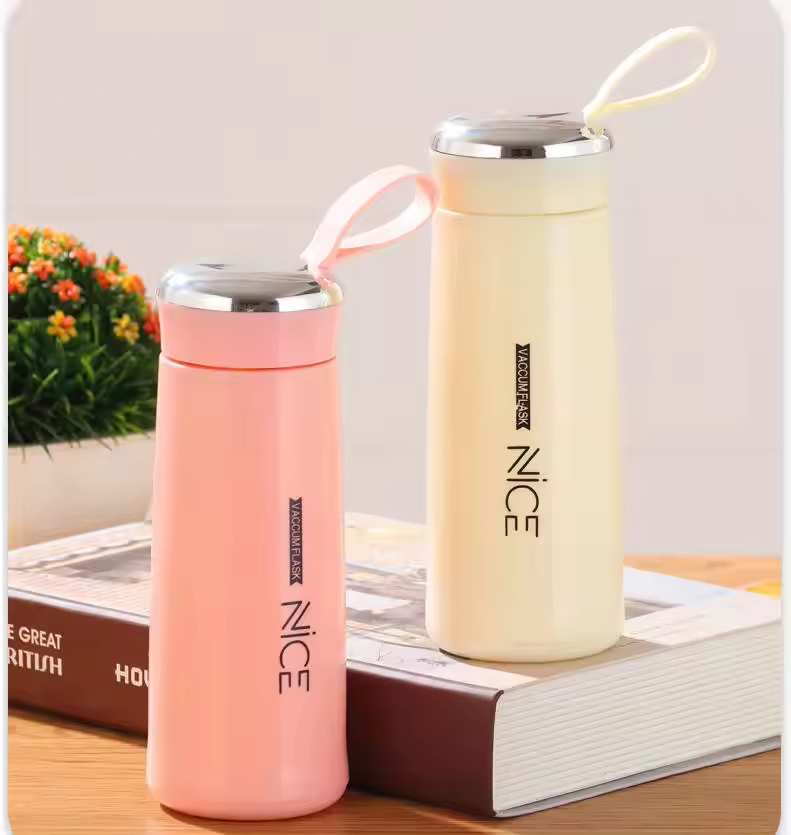 Wholesale Custom Glass Water Bottle Water Glass Bottles 500ml Double Wall Glass Water Bottle with Handle