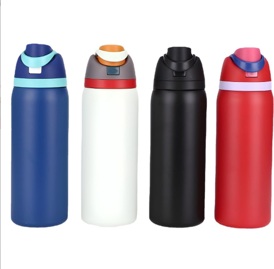 New Manufacturer Double Wall Stainless Steel Insulated Water Bottle with Straw