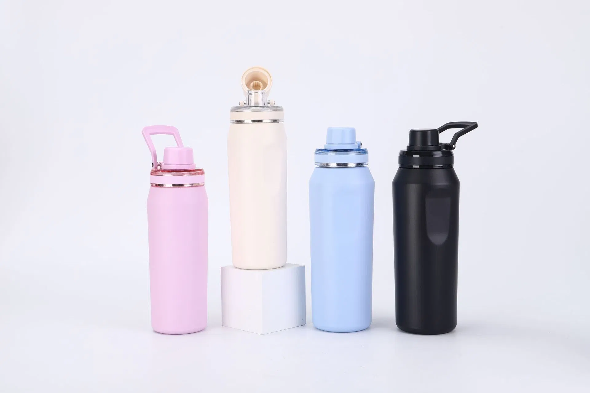 Cross-Border Exclusive 304 Stainless Steel Double-Layer Vacuum Water Bottles Space Sports Kettle Outdoor Portable Thermos for Business Gifts