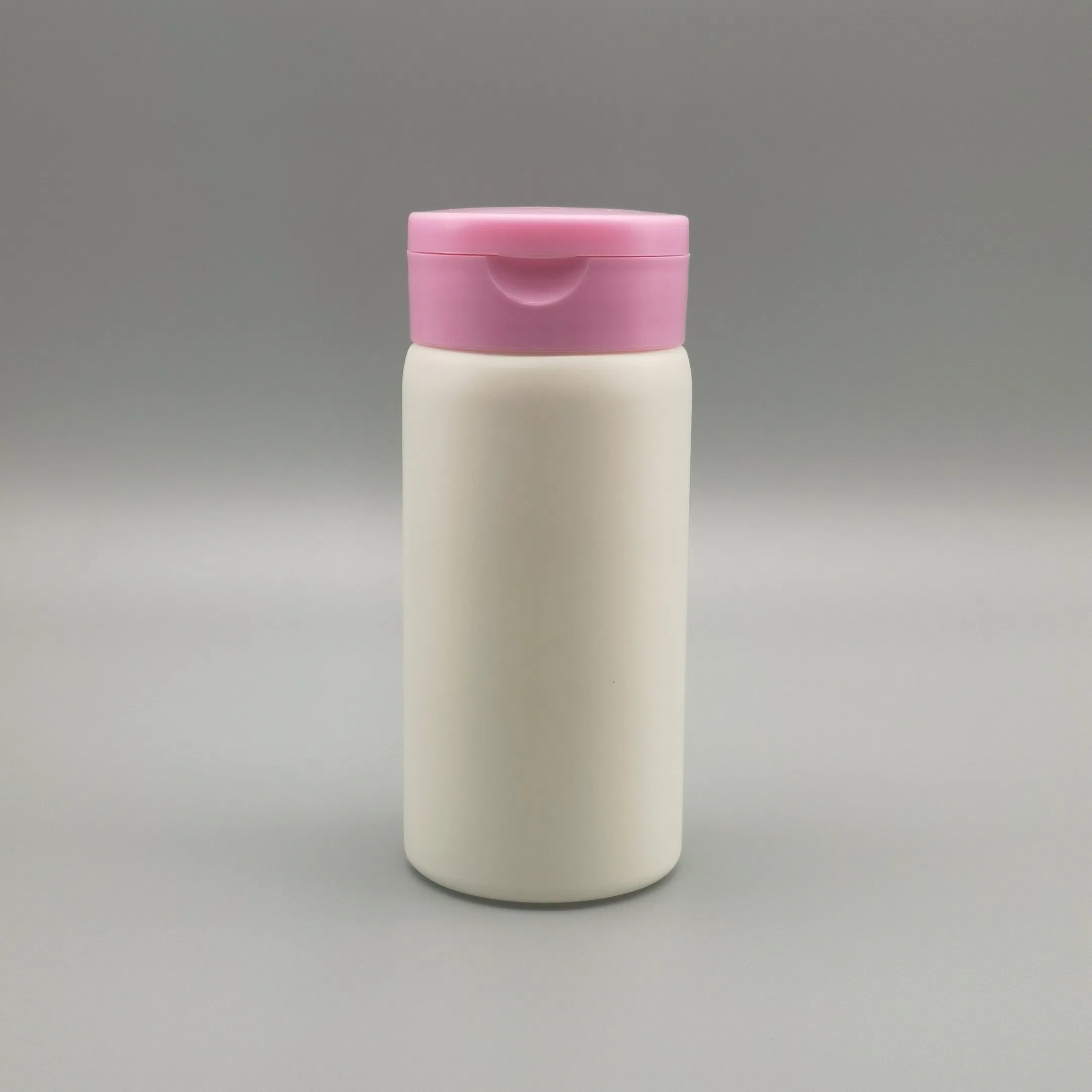 120ml HDPE Plastic Powder Bottle Three Holes Sifter Flip Top Cap Baby Talcum Powder Dry Powder Bottle