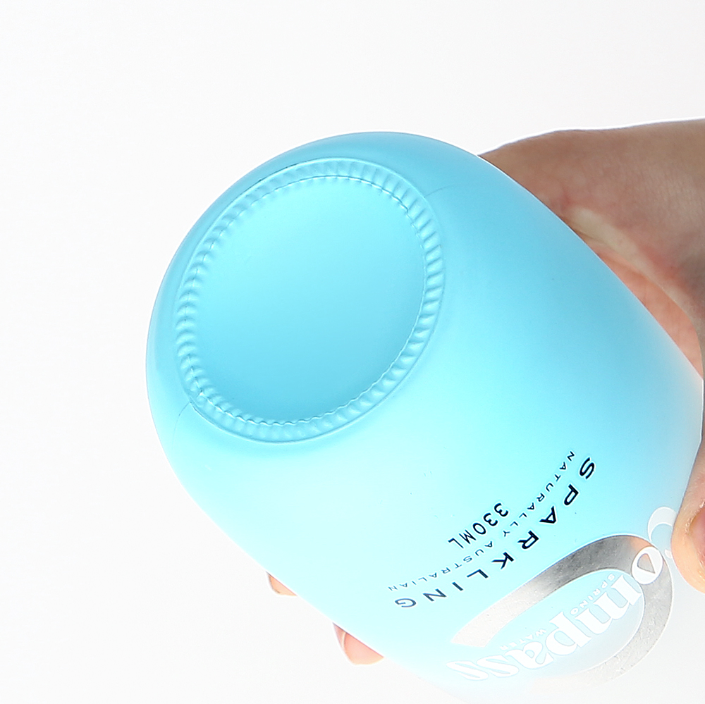 Custom Logo 500ml 330ml Minimalist Frosted Glass Water Bottle with Screw Cap for Sparkling Water Soda