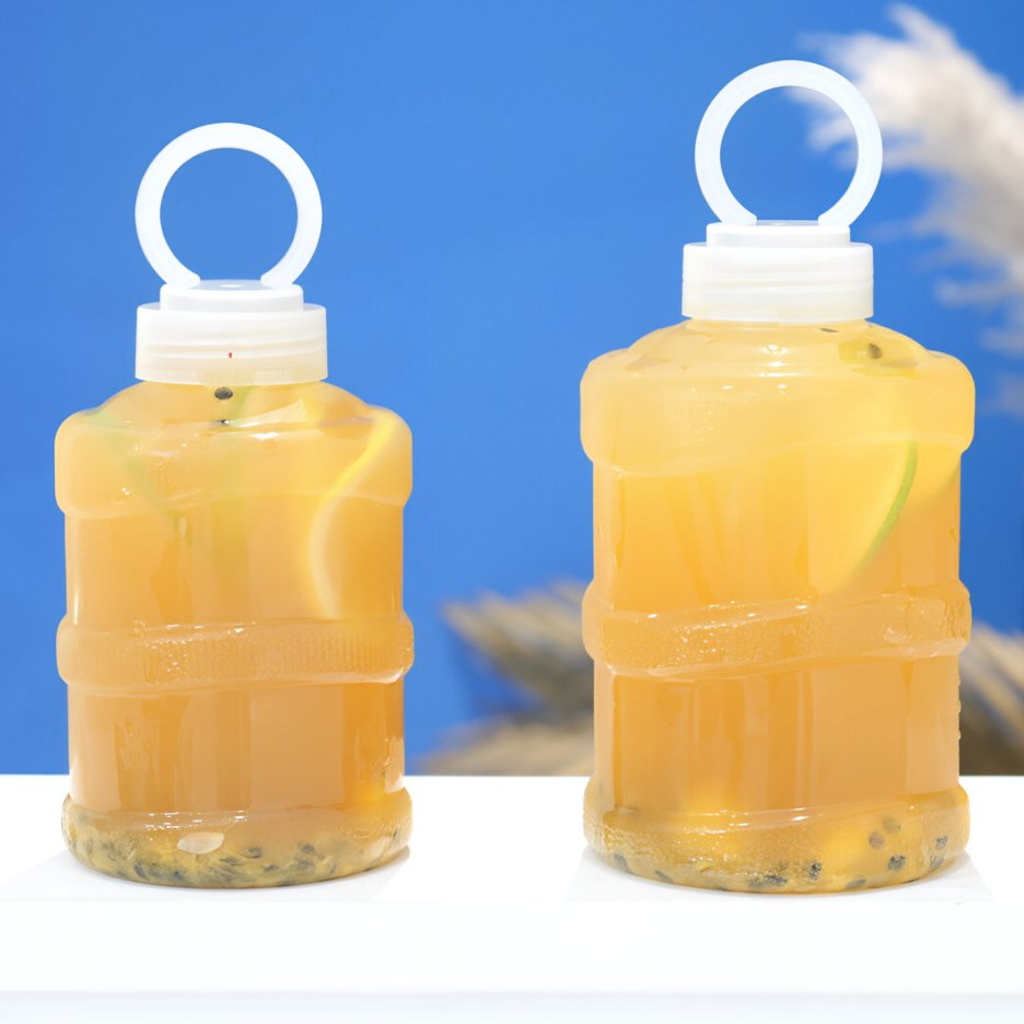 Food Safe Reusable Plastic Beverage Bottles Eco Friendly Durable