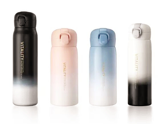 Eco-Friendly Reusable Double Wall Insulated Water Bottle Stainless Steel Bounce Vacuum Flasks