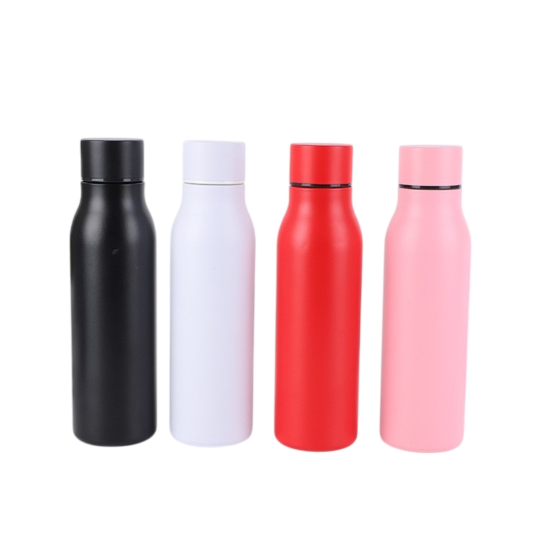 Customized Stainless Steel Double Wall Vacuum Flask Bottle Narrow Mouth 500ml 650ml Sports Fitness Flask Water Bottle