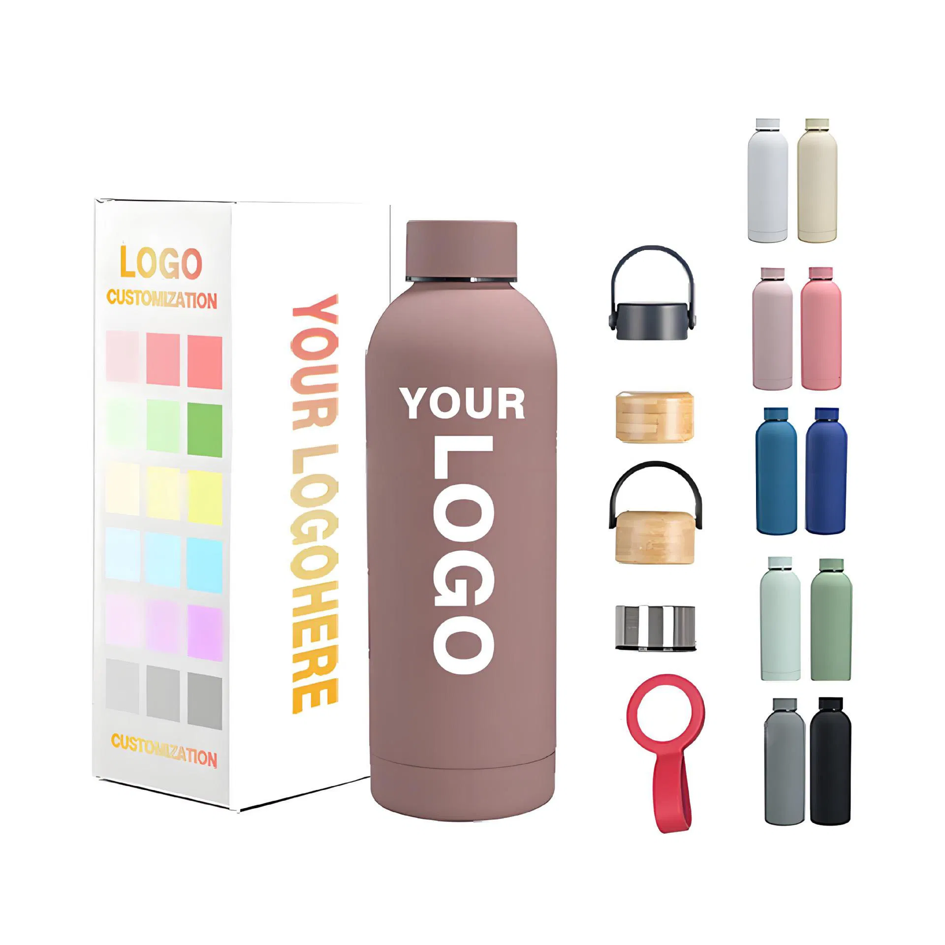 Vacuum Flask Hot Stainless Steel Custom Logo Drinking Insulated Stainless 500 Ml Water Bottle