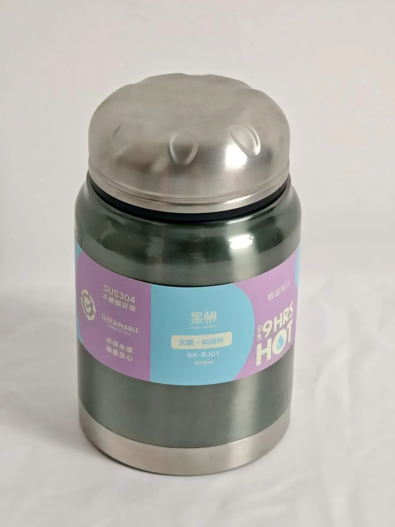 Leak-Proof Reusable Trendy Stainless Steel Insulated Water Bottle for Camping Trips