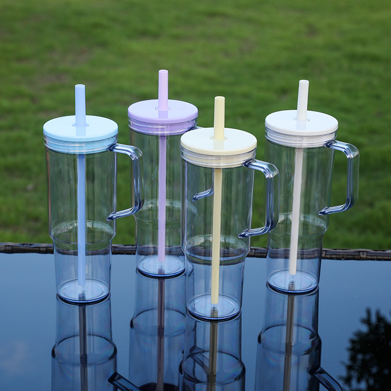 Custom Logo Large Capacity 40oz Plastic Outdoor Sport Portable Drinking Water Bottle with Handle